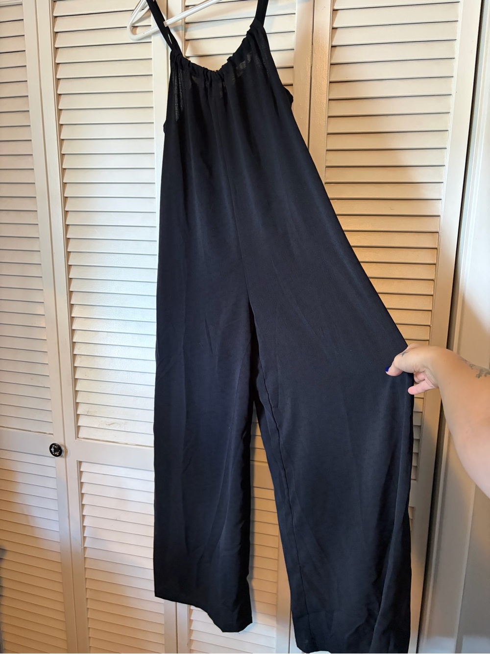 Black Wide-Leg Jumpsuit - Women